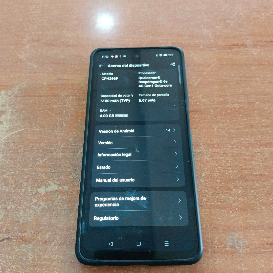 CELULAR OPPO A40 CPH2669 (2024) 256 GB 4 GB RAM (SEMINUEVO)