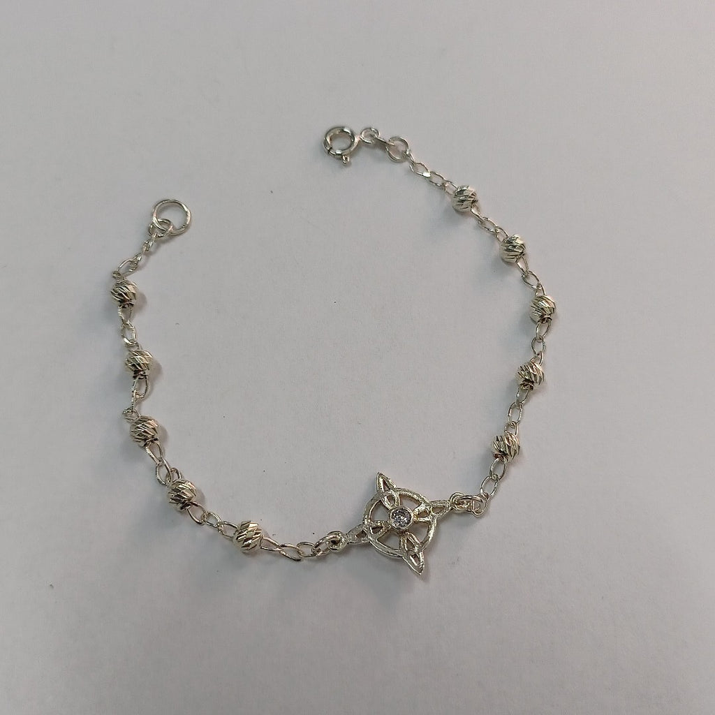 PULSERA TEJIDO ESPECIAL PLATA .925 18 CM 2.9 GR (NUEVO)