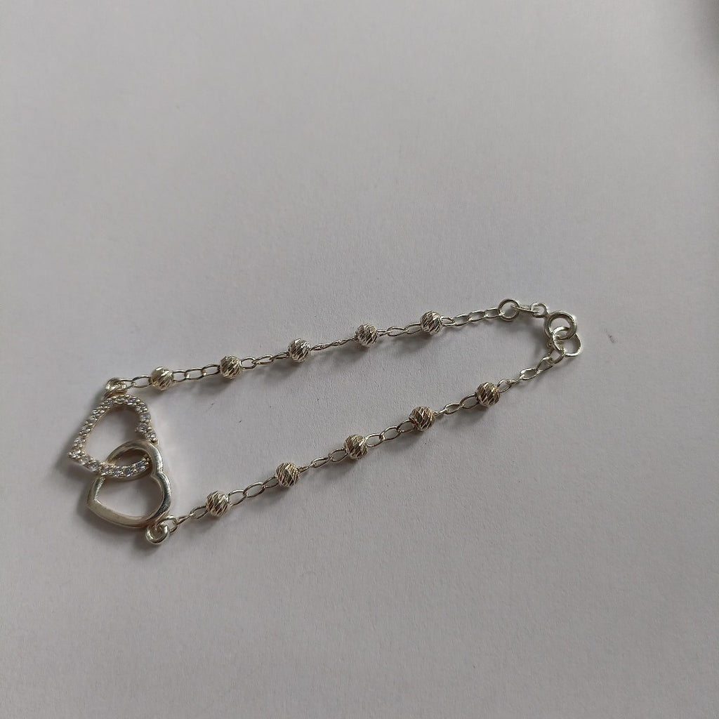 PULSERA TEJIDO TEJIDO ESPECIAL PLATA .925 18 CM 4.1 GR (NUEVO)