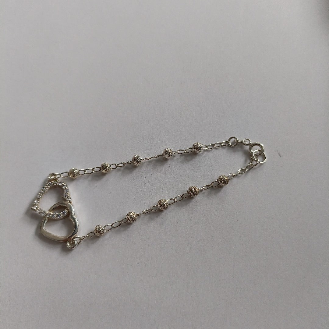 PULSERA TEJIDO TEJIDO ESPECIAL PLATA .925 18 CM 4.1 GR (NUEVO)