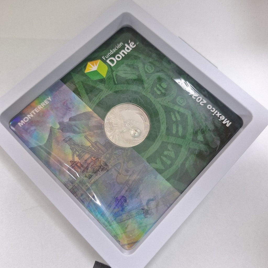 MEDALLA CONMEMORATIVA FRD FÚTBOL MOTIVO COLIBRI PLATA .925 8 GR (NUEVO)