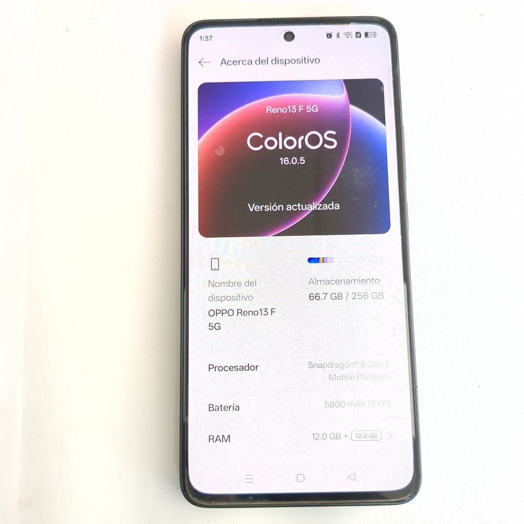 CELULAR OPPO RENO 13F 5G CPH2699 (2025) 256 GB 12 GB RAM (SEMINUEVO)
