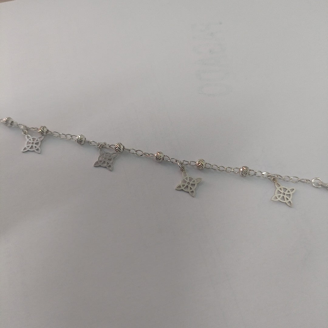 PULSERA TEJIDO ESPECIAL PLATA .925 18 CM 3.2 GR (NUEVO)