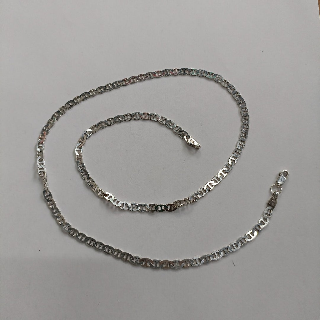 CADENA TEJIDO GUCHI PLATA .925 55 CM 12.6 GR (NUEVO)