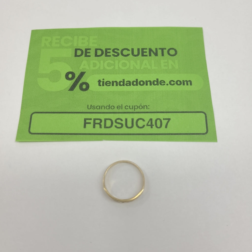 ANILLO ORO 14 K 1.4 GRMS (SEMINUEVO)