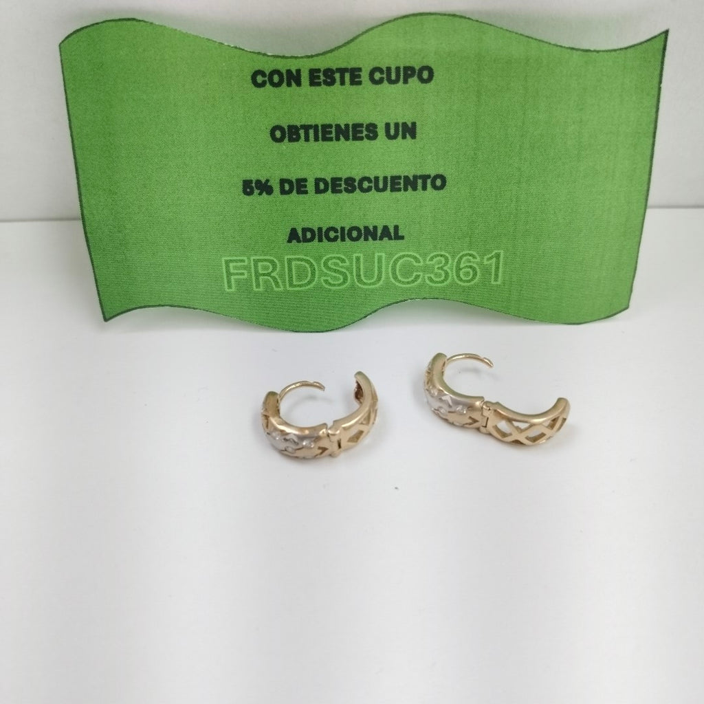 ARETES PAR ORO 14 K 5,20 GRMS (SEMINUEVO)