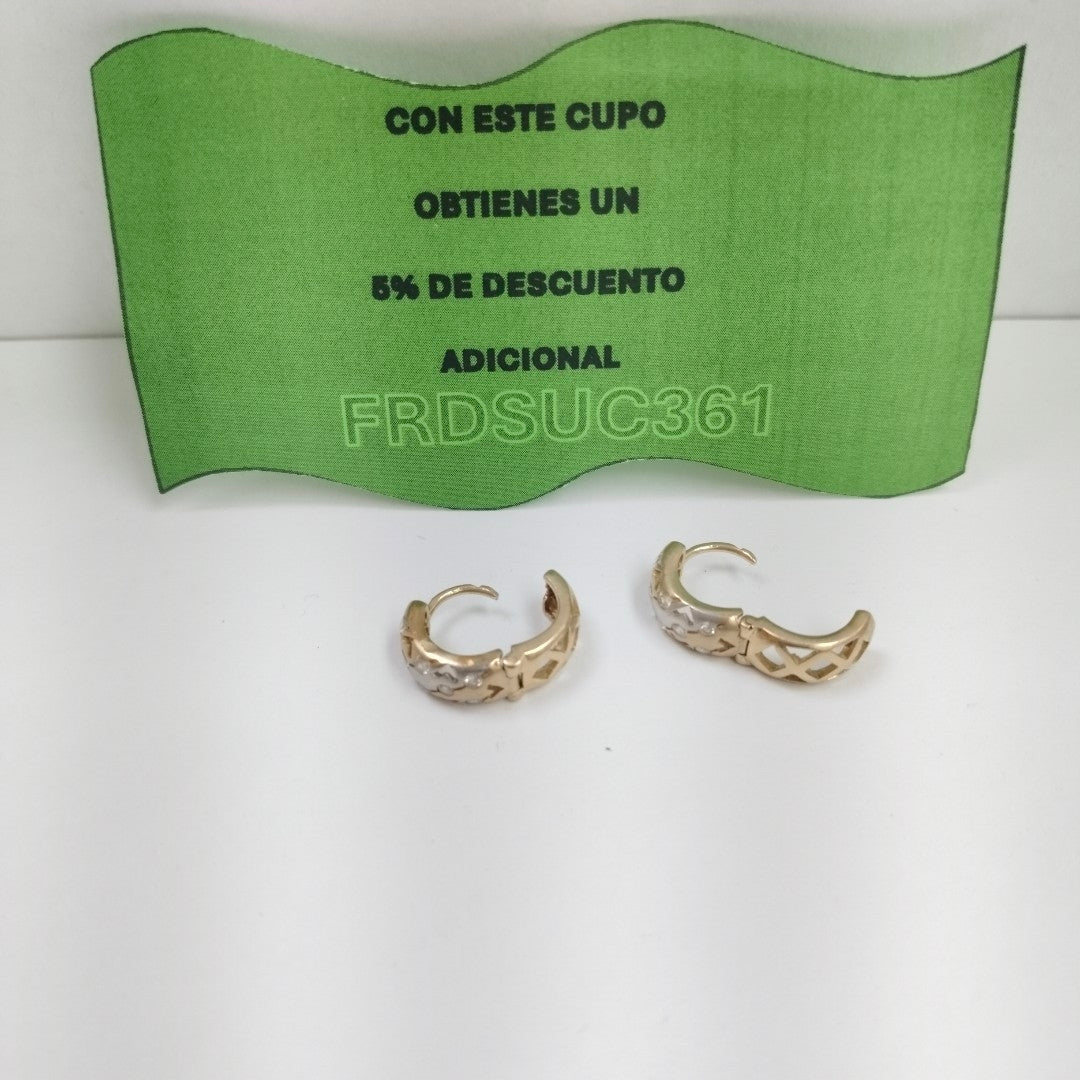 ARETES PAR ORO 14 K 5,20 GRMS (SEMINUEVO)