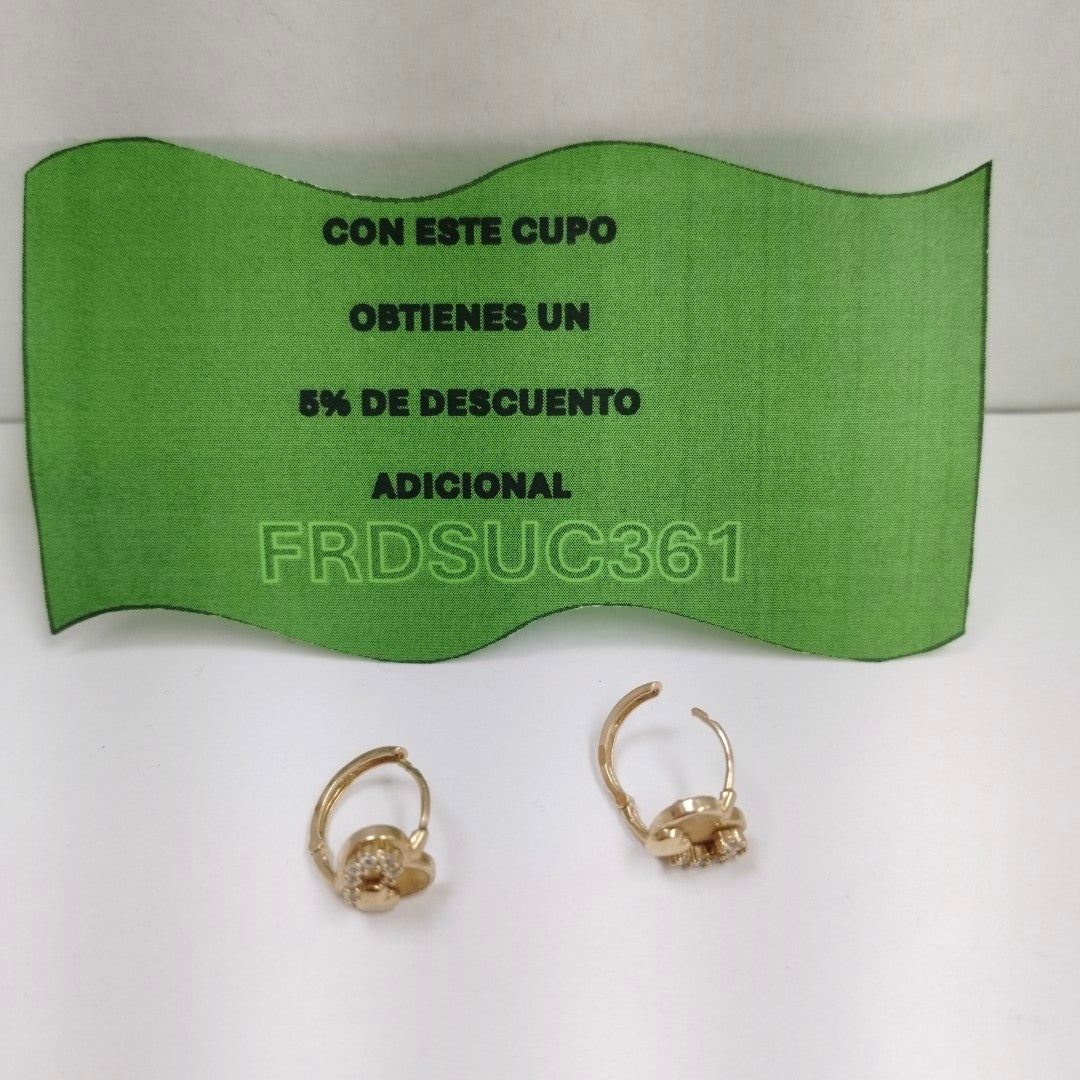 ARETES PAR ORO 14 K 2,90 GRMS (SEMINUEVO)