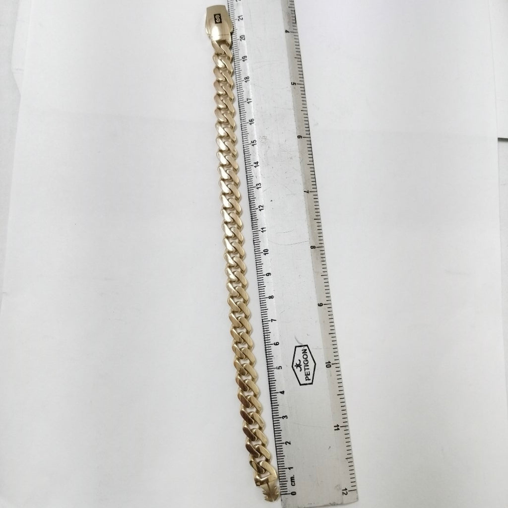 PULSERA CABALLERO MONACO ORO 14K 13.7 (NUEVO)