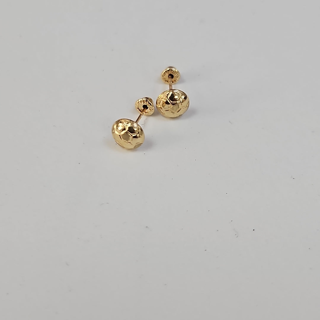 BROQUELES BROQUEL FIG BALON DE FUTBOL 14K 0.2387 GR (NUEVO)