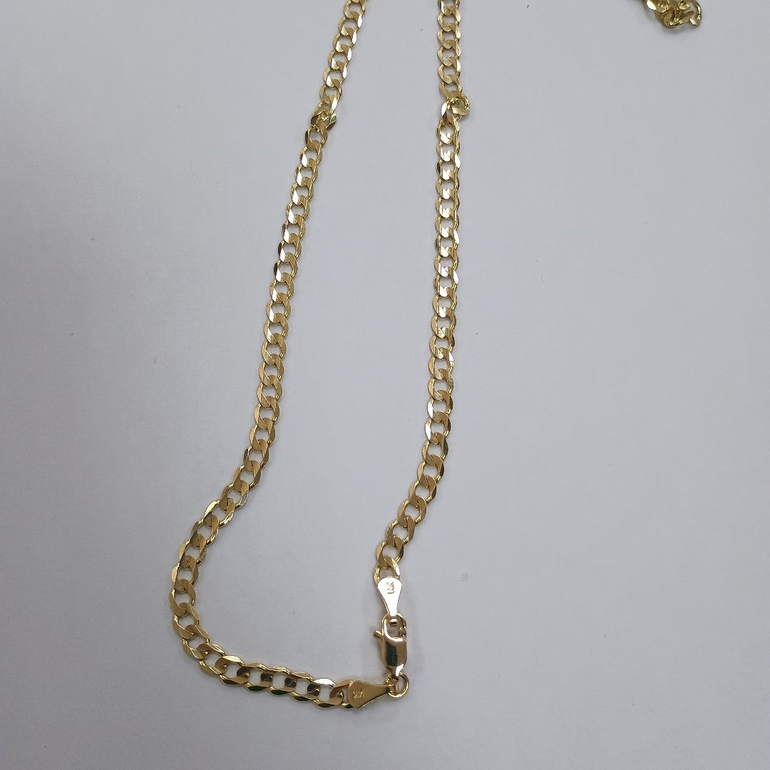 CADENA BARBADA 14K 55 CM 12.6 GR (NUEVO)