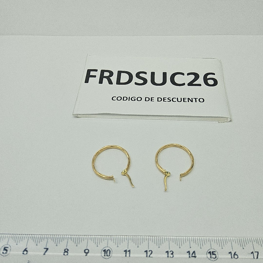 ARRACADAS ORO 14K 2.6 (NUEVO)
