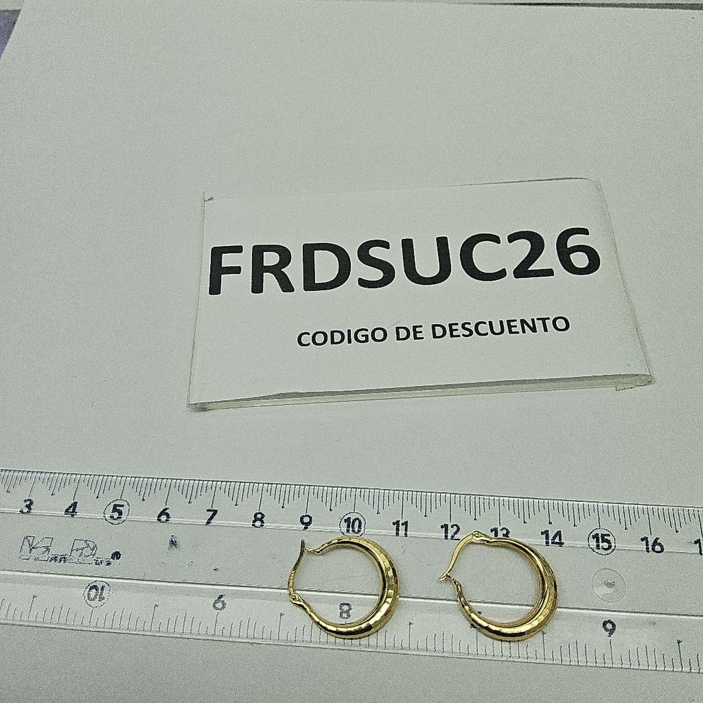 ARRACADAS ORO 14K 1.5 (NUEVO)