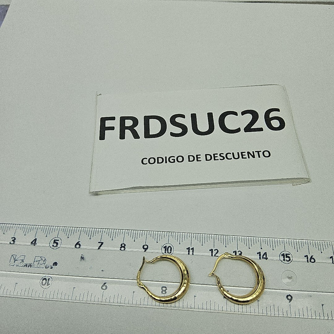 ARRACADAS ORO 14K 1.5 (NUEVO)