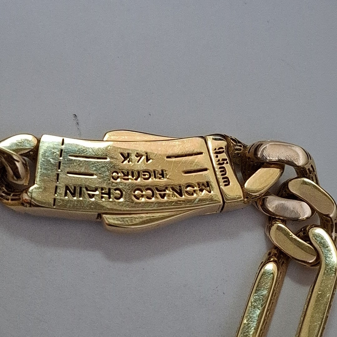 CADENA MONACO ORO 14K 30.8 (NUEVO)