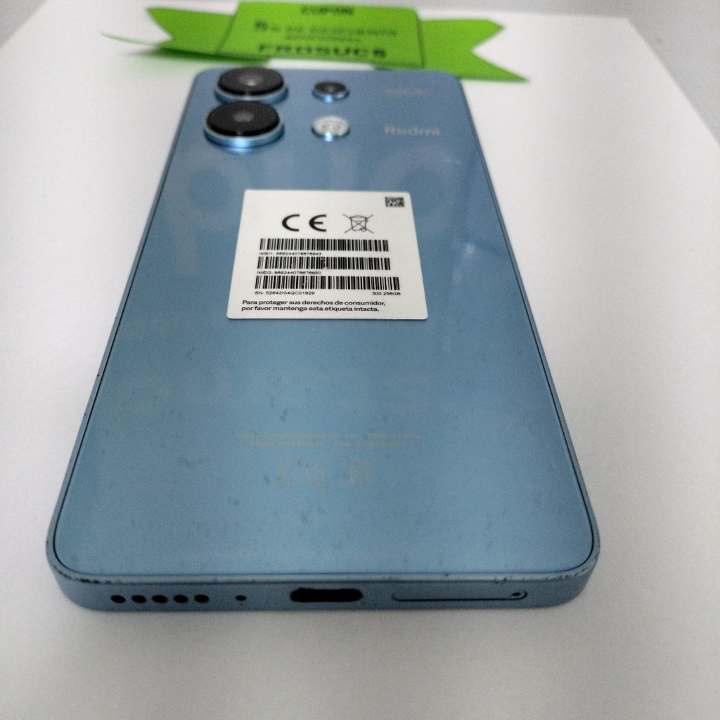 CELULAR XIAOMI REDMI NOTE 13 23129RA5FL (2024) 256 GB 8 GB RAM (SEMINUEVO)
