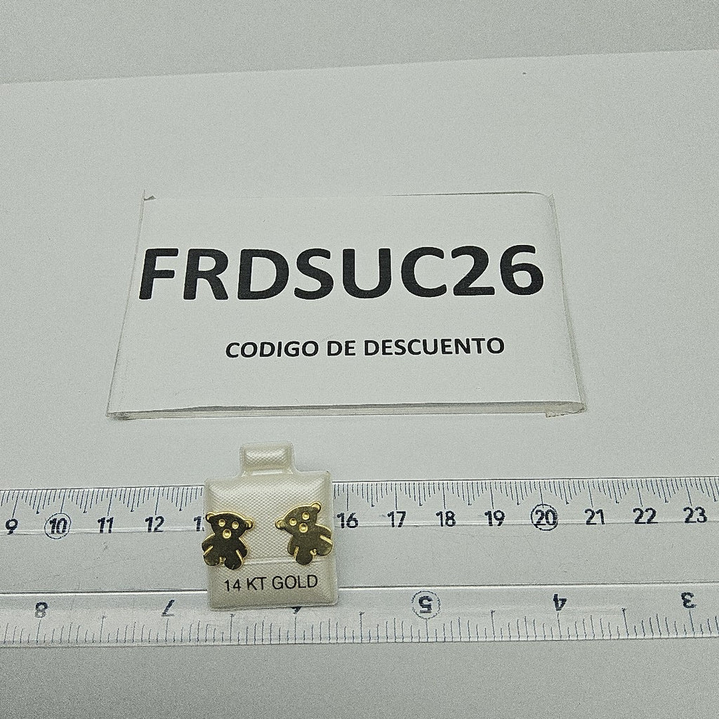 BROQUELES ORO 14K 1.6 (NUEVO)