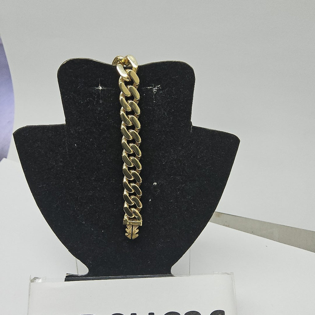 PULSERA CABALLERO MONACO ORO 14K 12.8 (NUEVO)