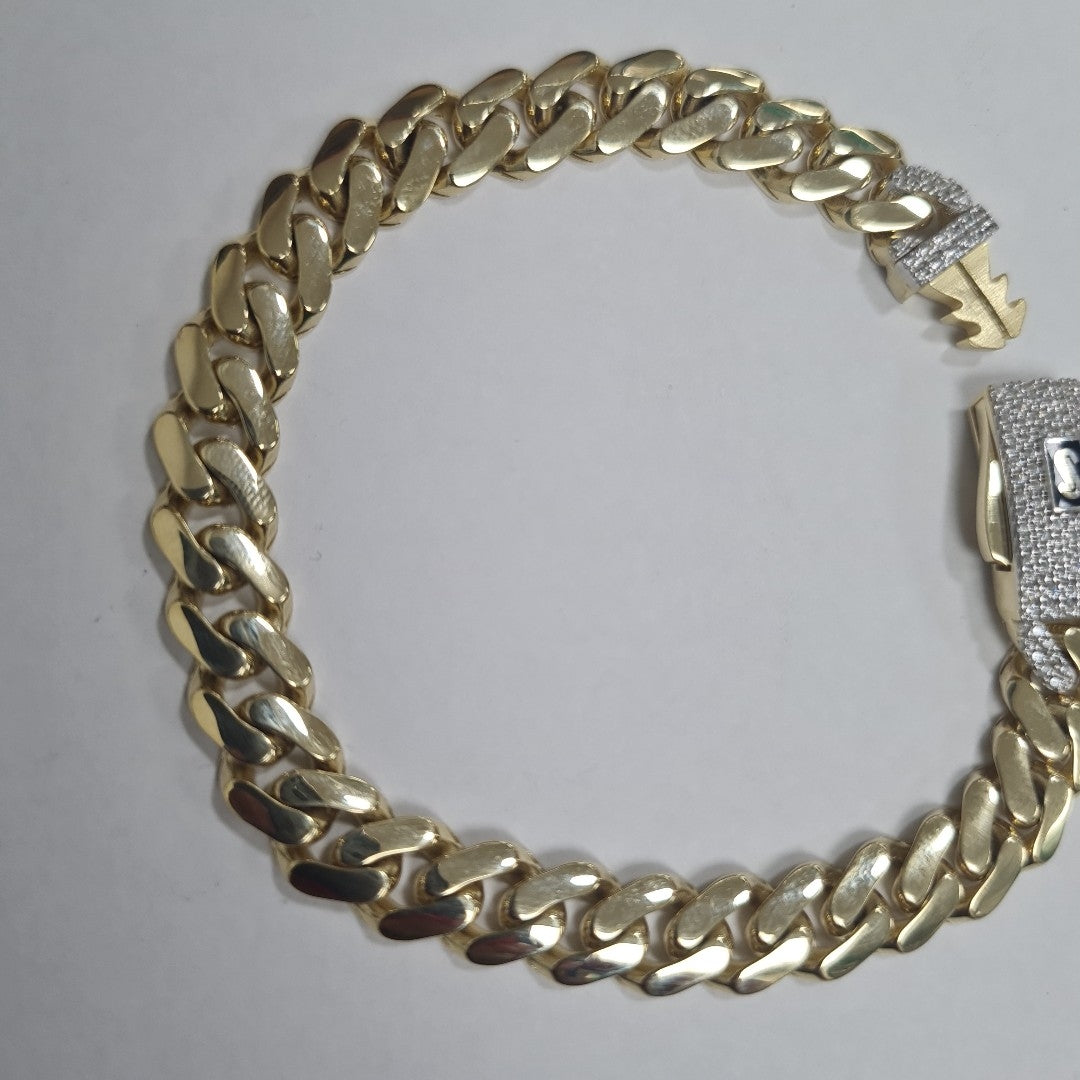 PULSERA MONACO ORO 14K 10.3 (NUEVO)