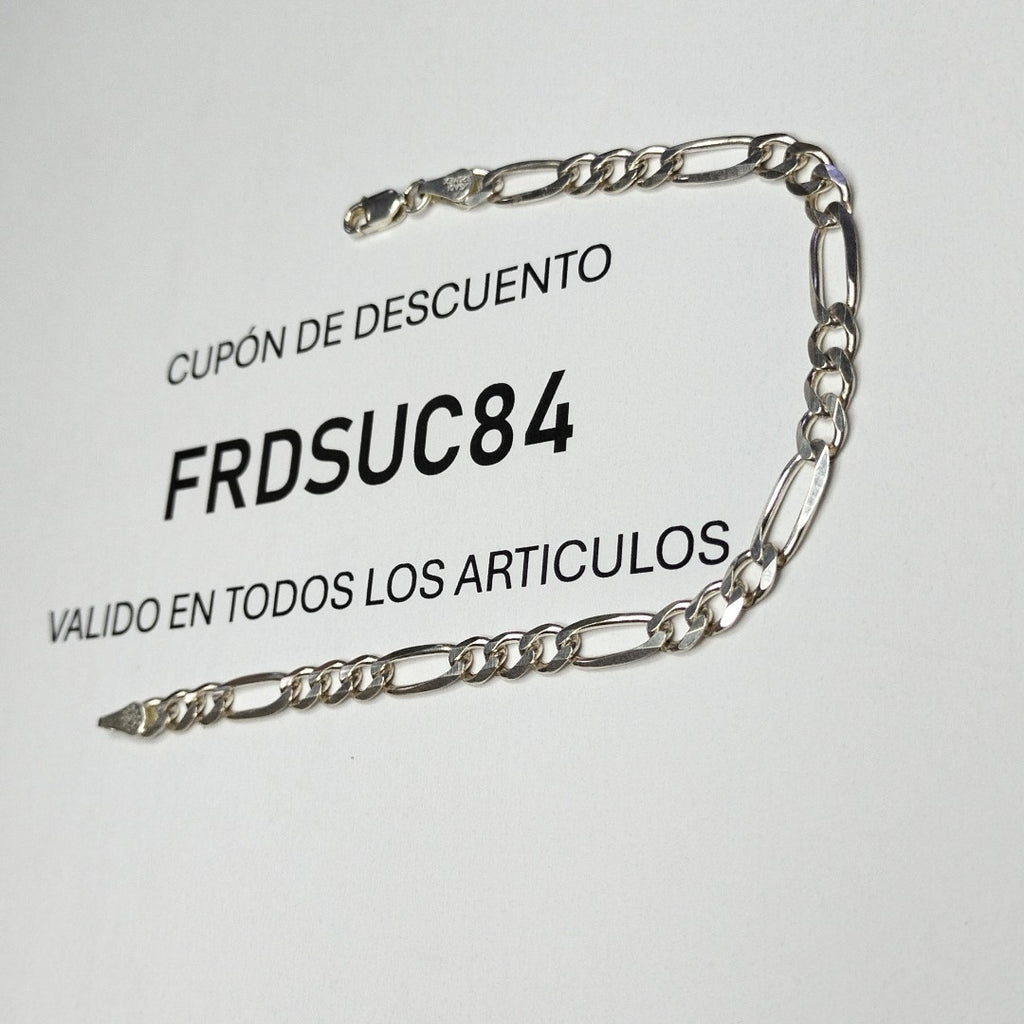 PULSERA 3X1 PLATA .925 18 CM 5.43 GR (NUEVO)