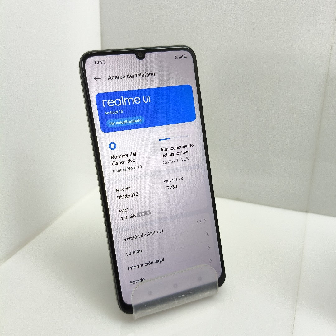 CELULAR REALME NOTE 70 RMX5313 (2025) 128 GB 4 GB RAM (SEMINUEVO)