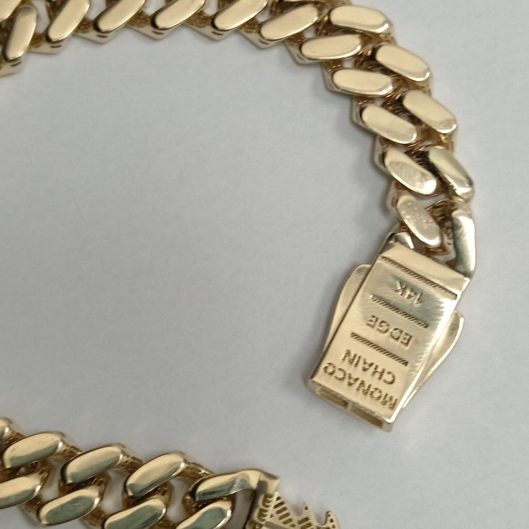 PULSERA MONACO ORO 14K 12.4 (NUEVO)