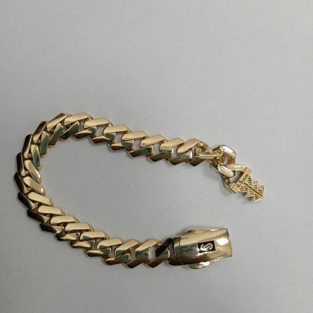 PULSERA MONACO ORO 14K 12 (NUEVO)
