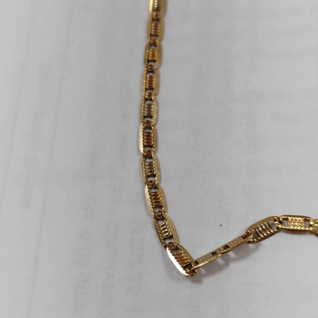 CADENA ORO COMBINADO 14 K 5,20 GRMS (SEMINUEVO)