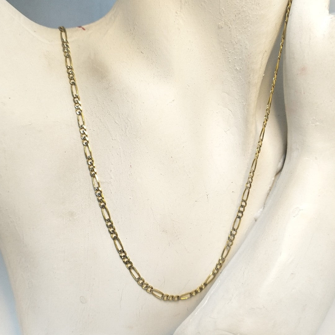 CADENAS TEJIDO 3X1 ORO 14K 55 CM 4.9 GR (NUEVO)