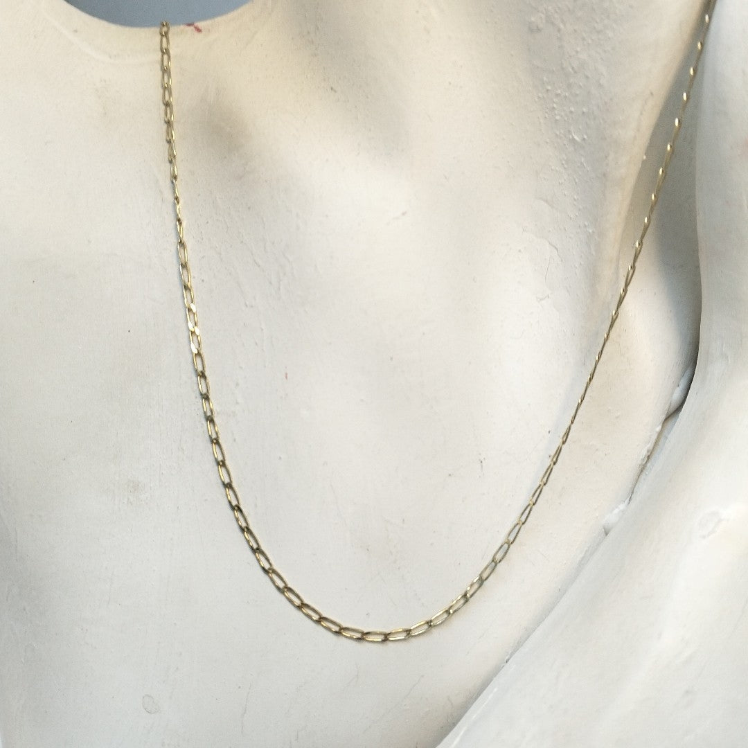 CADENAS TEJIDO ESLABONES ORO 10K 60 CM 2 GR (NUEVO)
