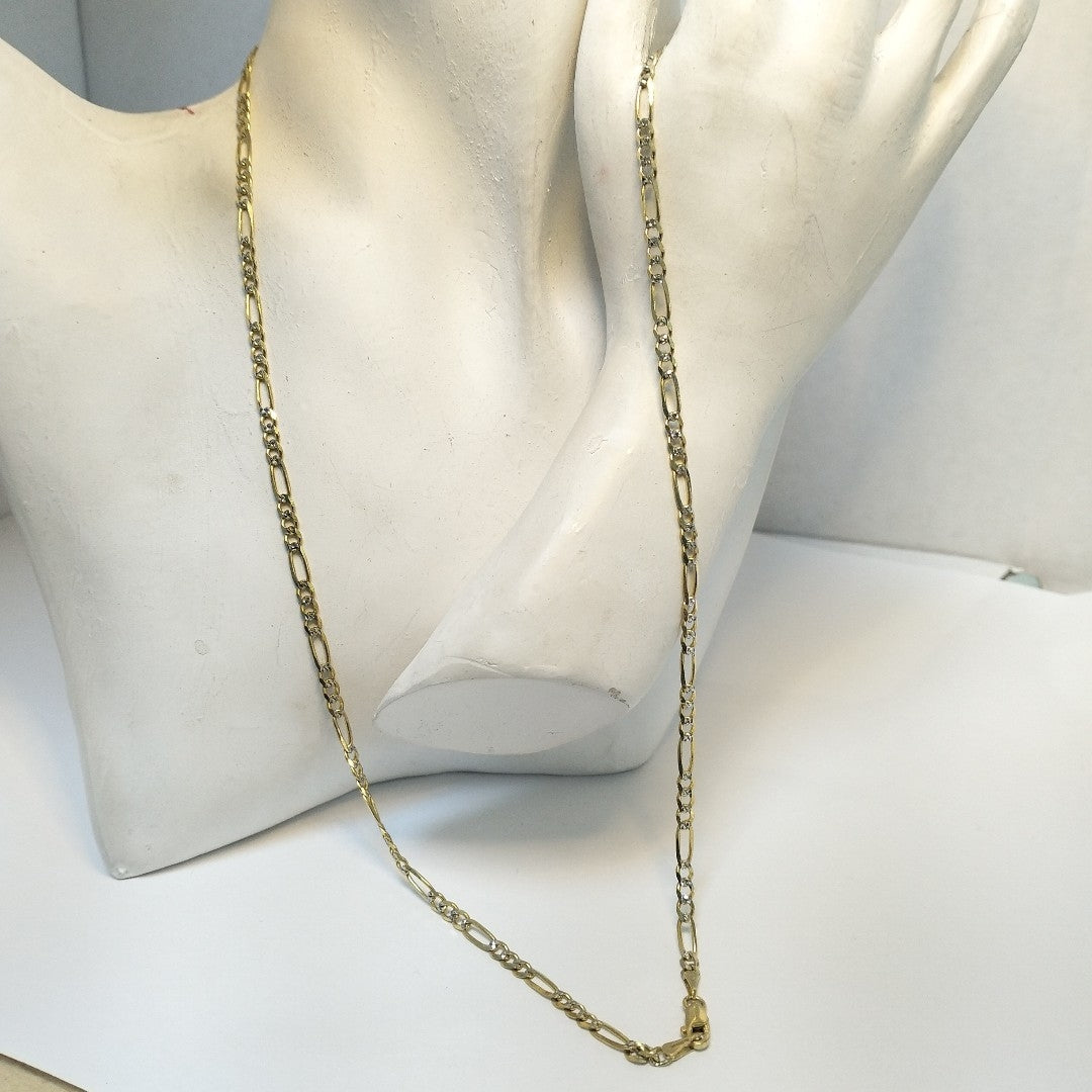 CADENAS 3X1 DIAMANTADA ORO 14K 55 CM 8.5 GR (NUEVO)