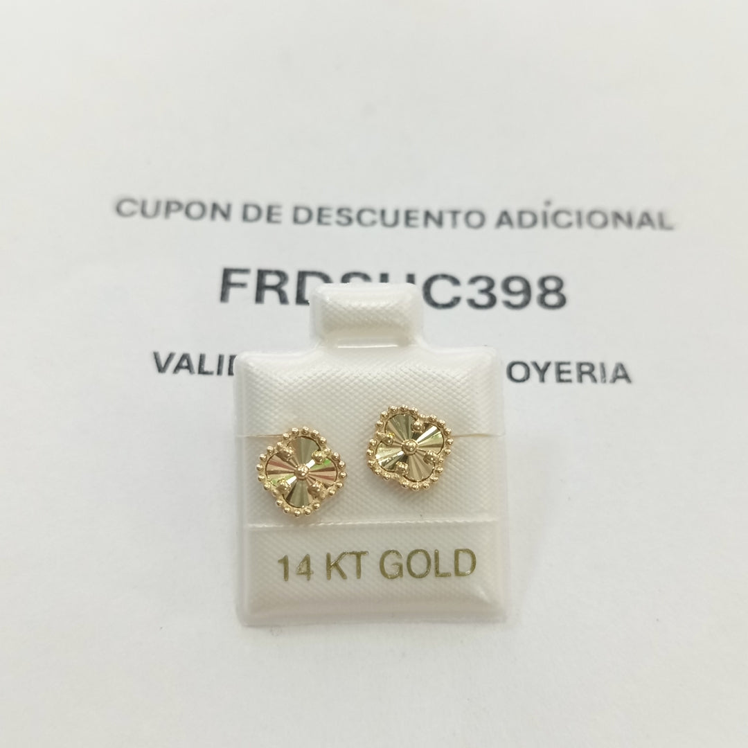 BROQUELES ORO 14K 1.6 (NUEVO)
