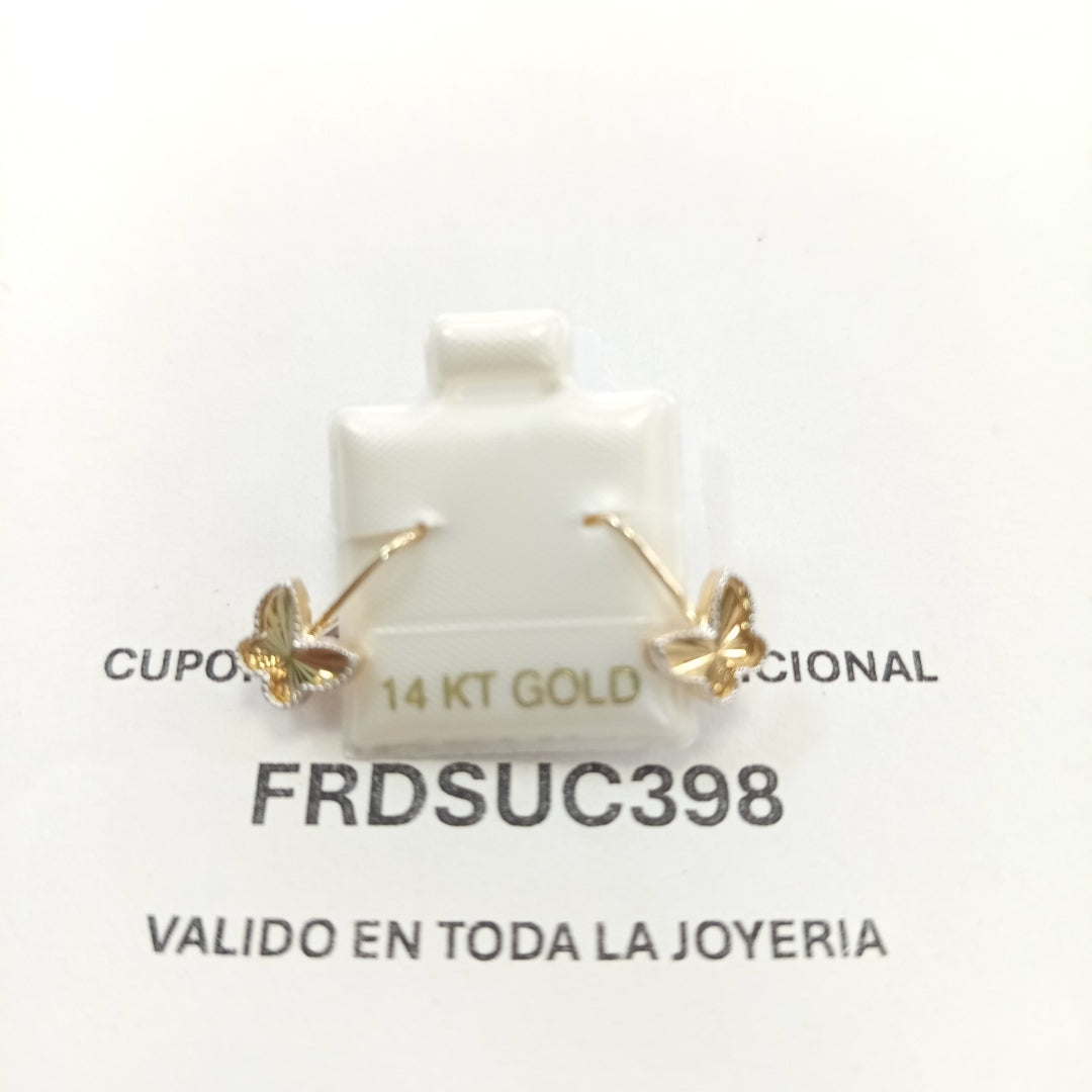 BROQUELES ORO 14K 1.7 (NUEVO)