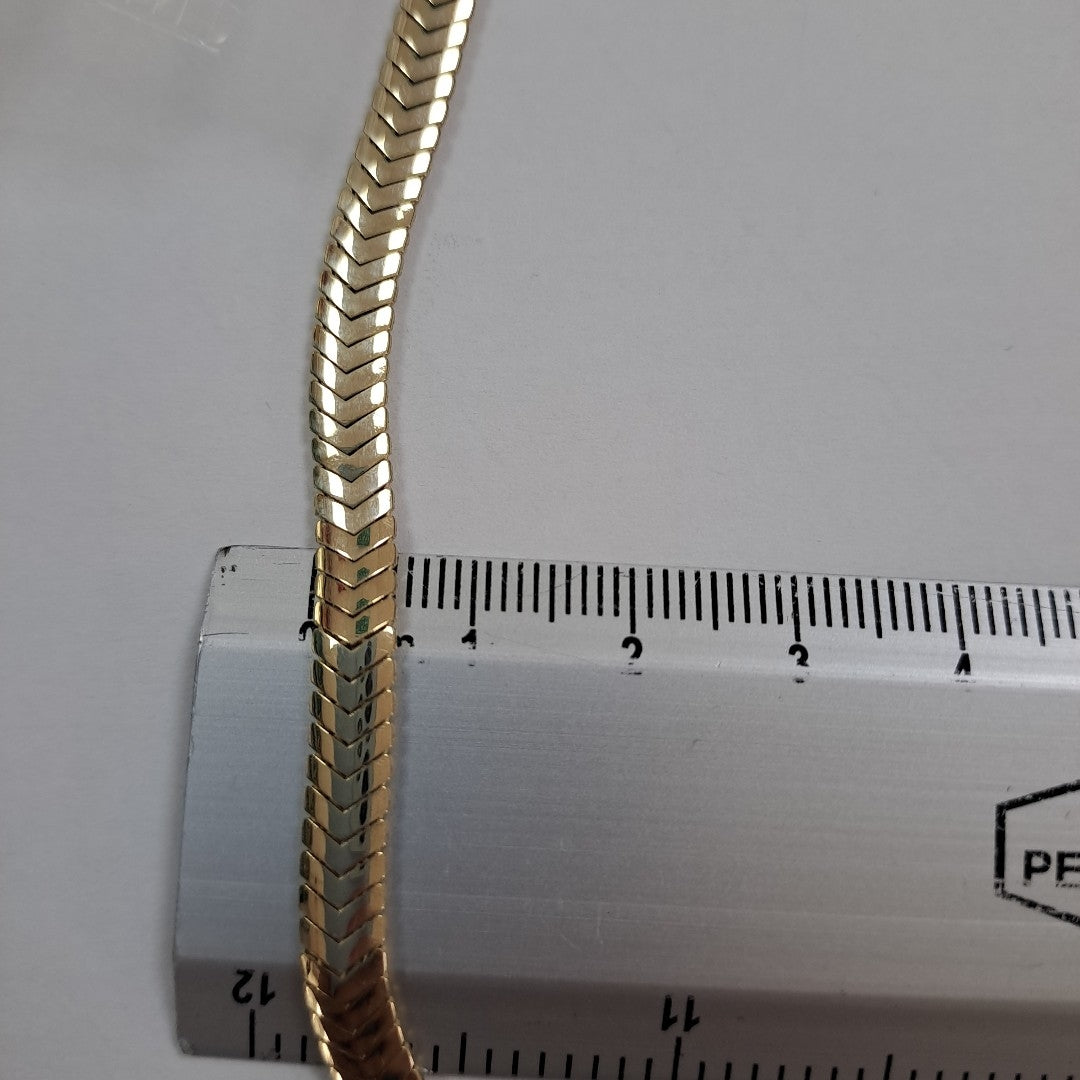 PULSERA CABALLERO MONACO ORO 14K 6.5 (NUEVO)