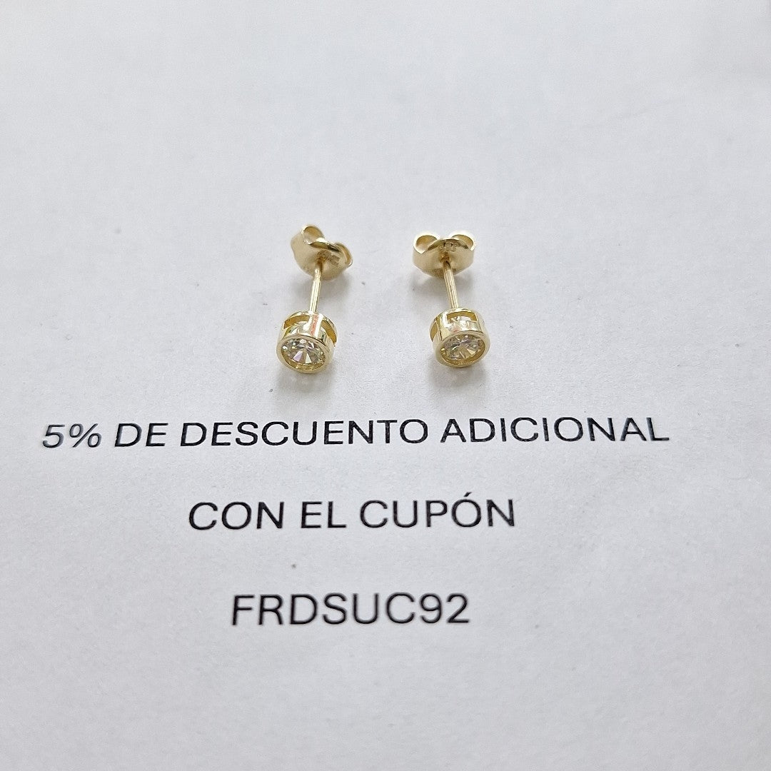 BROQUELES ORO 14K 1.2 (NUEVO)