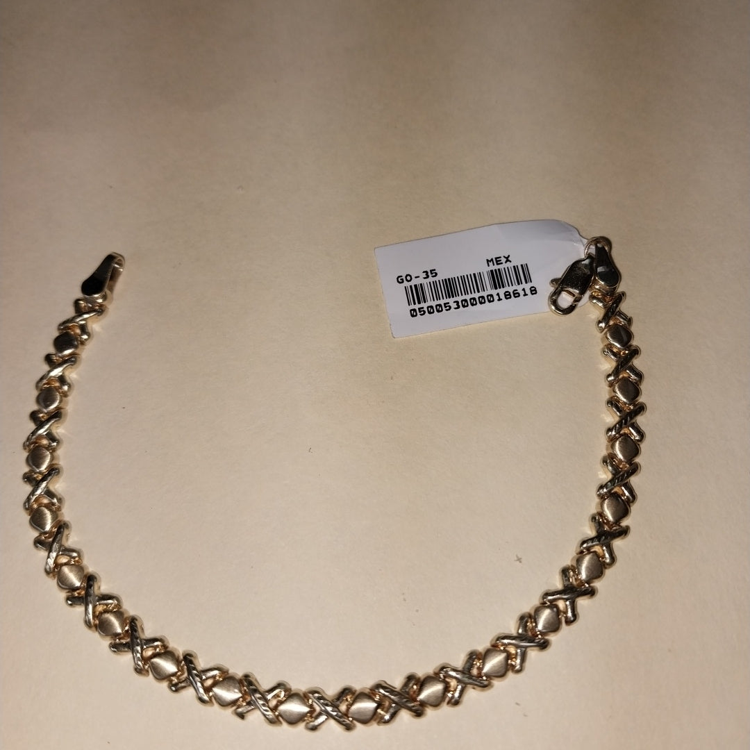 PULSERA ESP XOXO 14K 18 CM 6 GR (NUEVO)