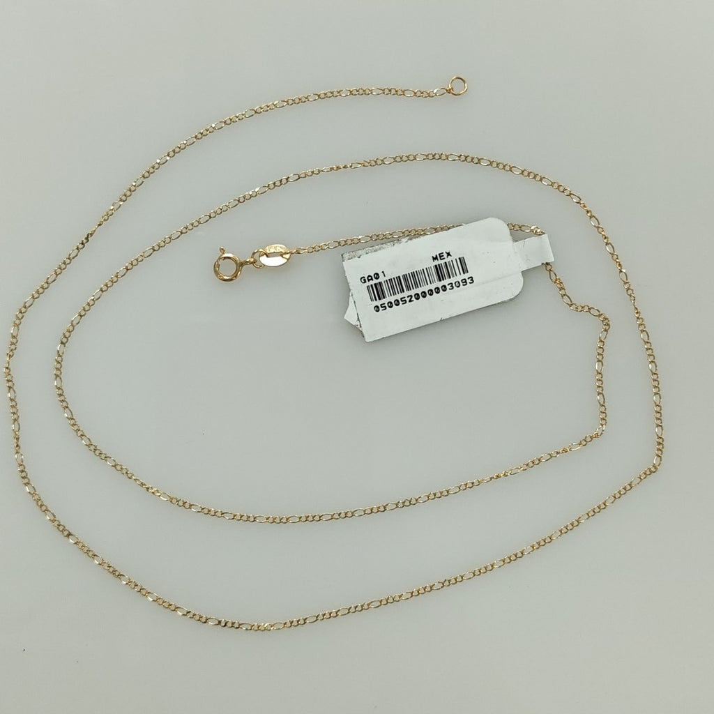 CADENA 3 X 1 1.8GR 60 CM 14K (NUEVO)