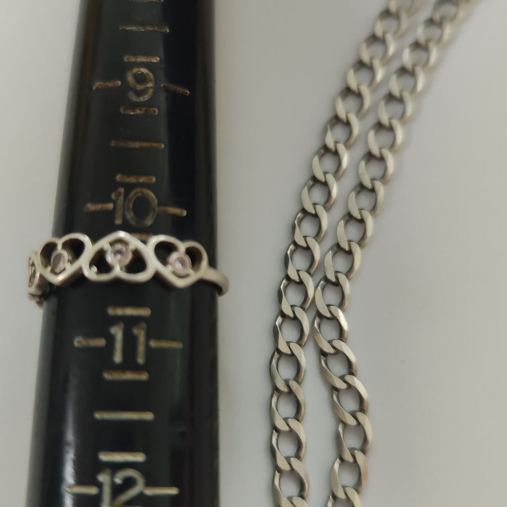 ANILLITO, CADENA PLATA 19.3 GRMS (SEMINUEVO)