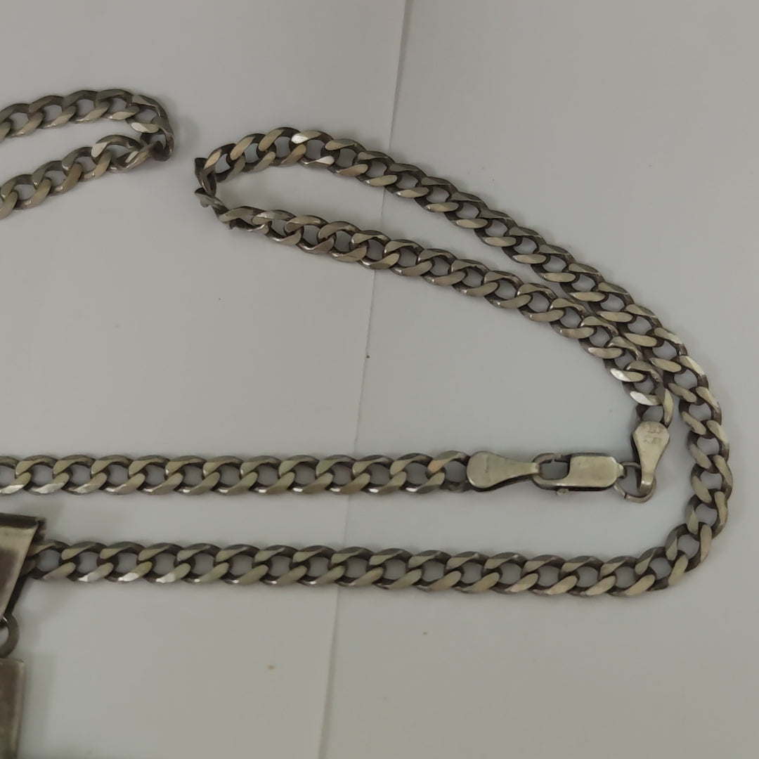 CADENA, CRUCIFIJO PLATA 37 GRMS (SEMINUEVO)