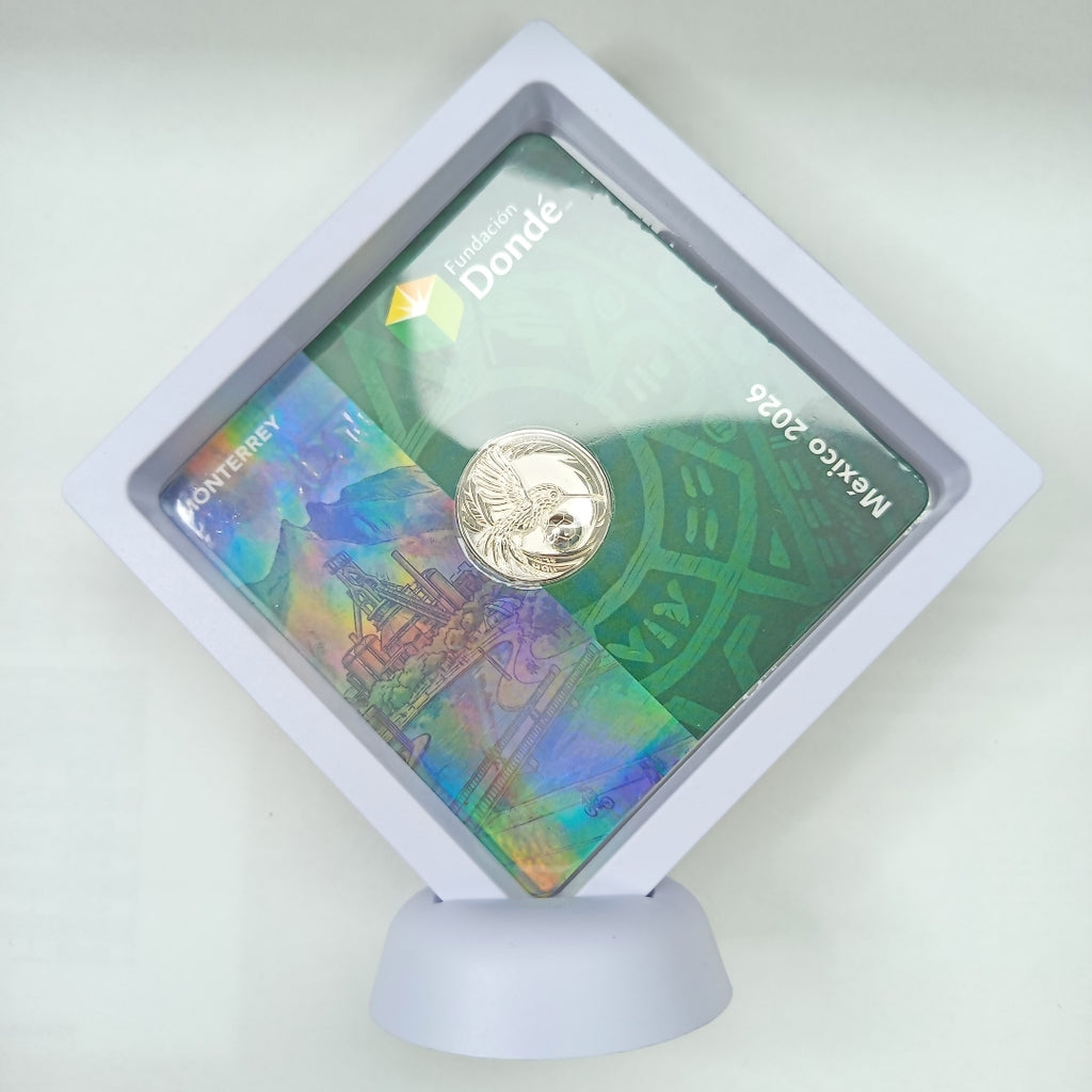 OTRAS ALHAJAS PLATA LEY 925 MEDALLA CONMEMORATIVA FRD FÚTBOL MOTIVO COLIBRI PLATA .925 8.02 GR (NUEVO)