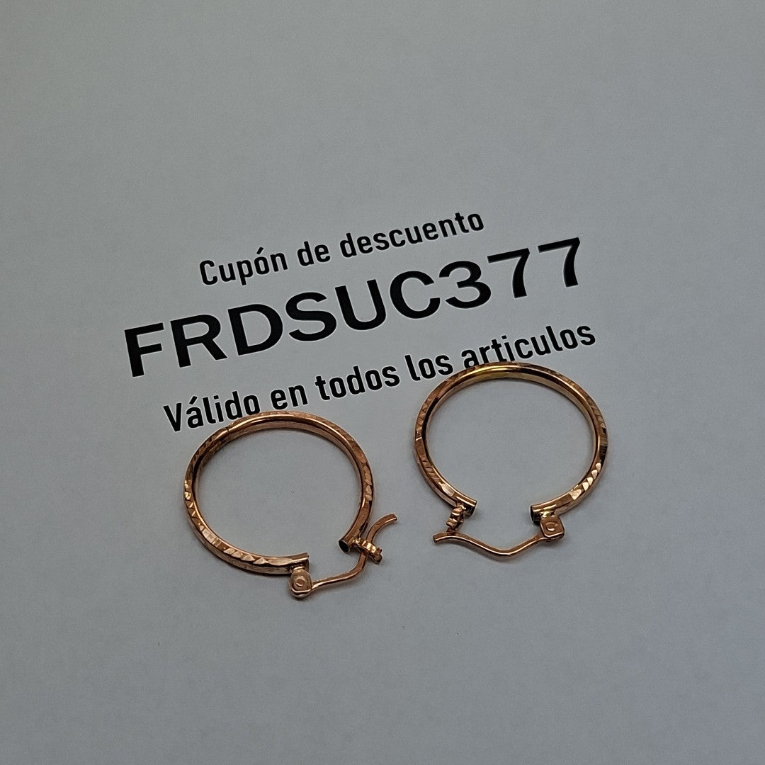 ARRACADAS PAR ORO 10 K 1.6 GRMS (SEMINUEVO)