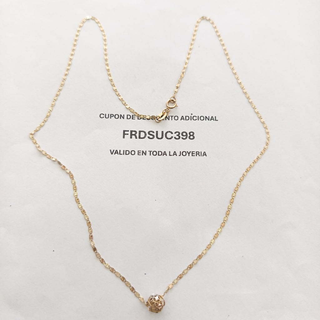 CADENA ORO, ORO COMBINADO 10 K 2 GRMS (SEMINUEVO)