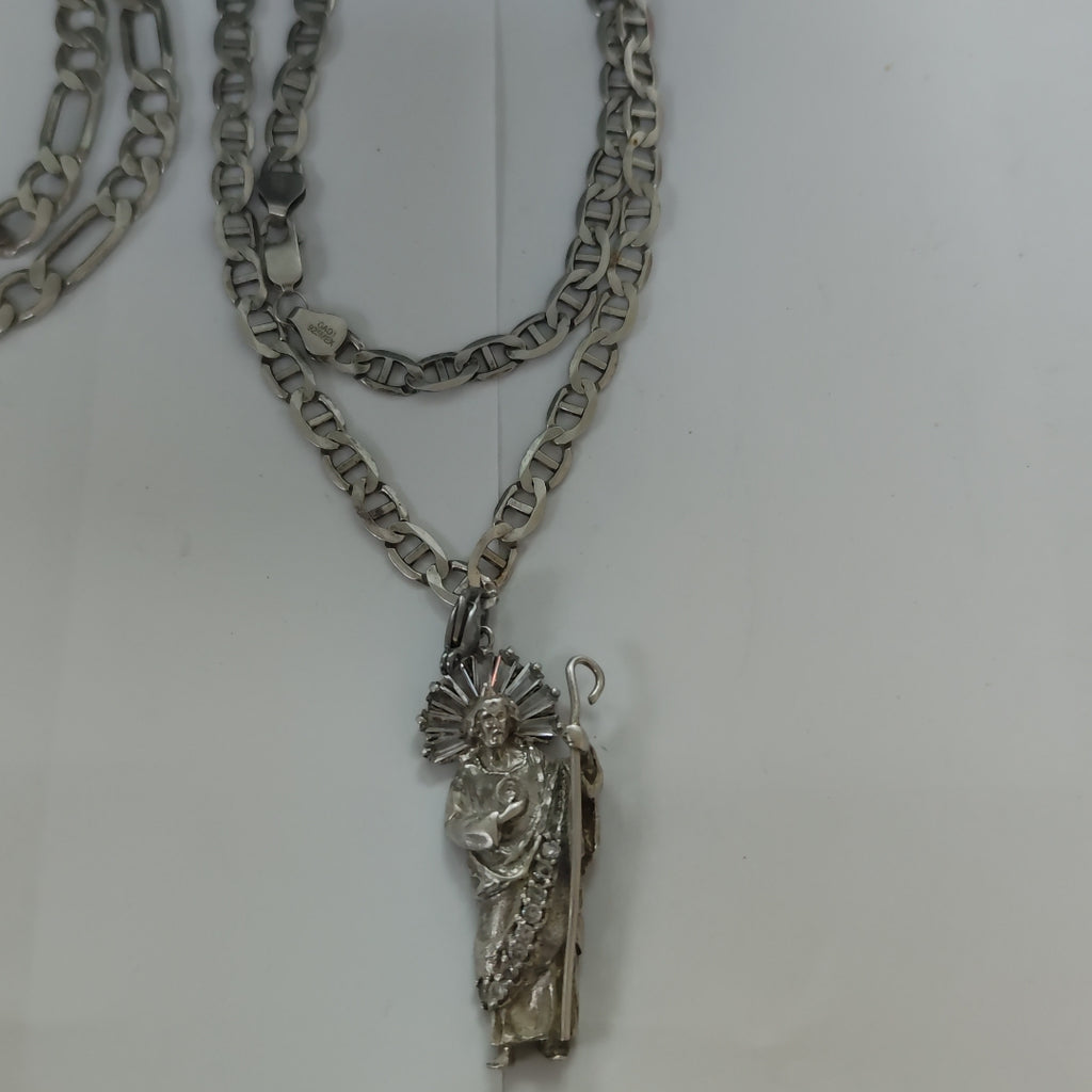CADENA, DIJE PLATA 95.2 GRMS (SEMINUEVO)