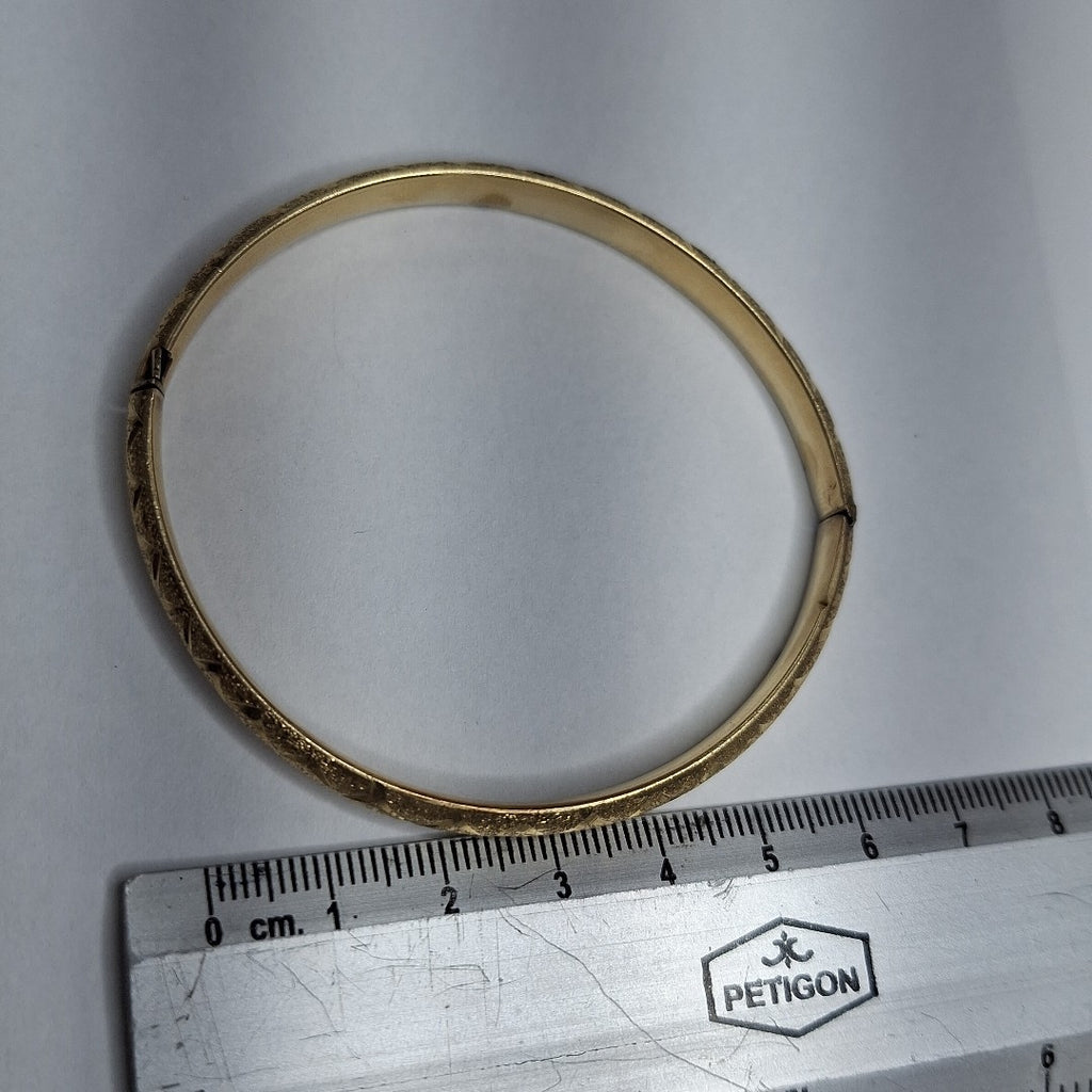 PULSERA RIGIDA ORO 14 K 9.9 GRMS (SEMINUEVO)