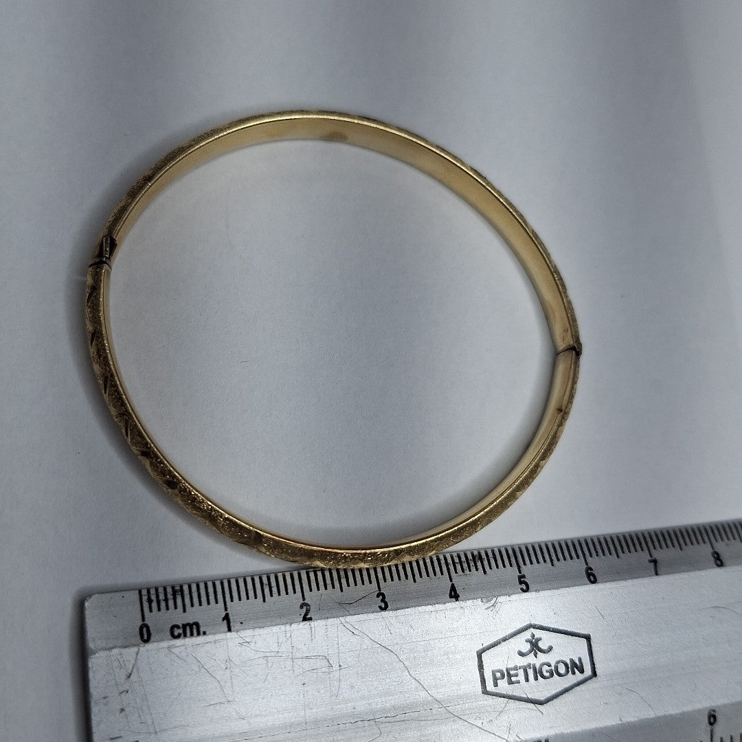 PULSERA RIGIDA ORO 14 K 9.9 GRMS (SEMINUEVO)