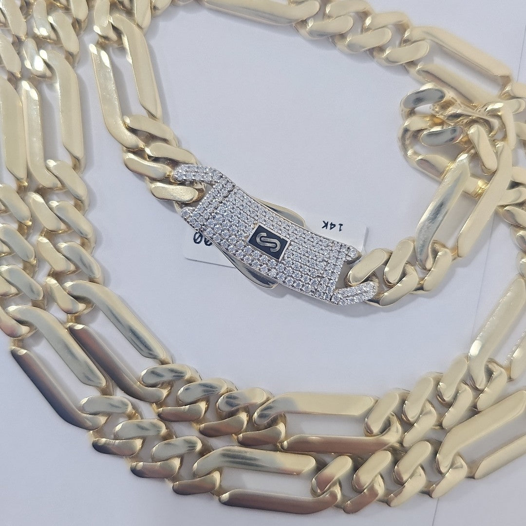 CADENA MONACO ORO 14K 37 (NUEVO)