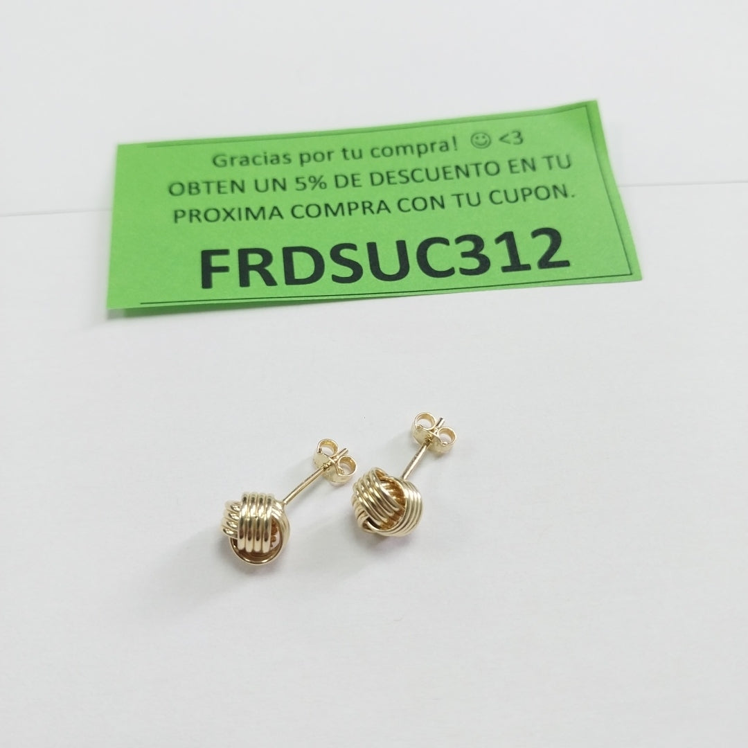 BROQUELES ORO 14K 1.6 (NUEVO)