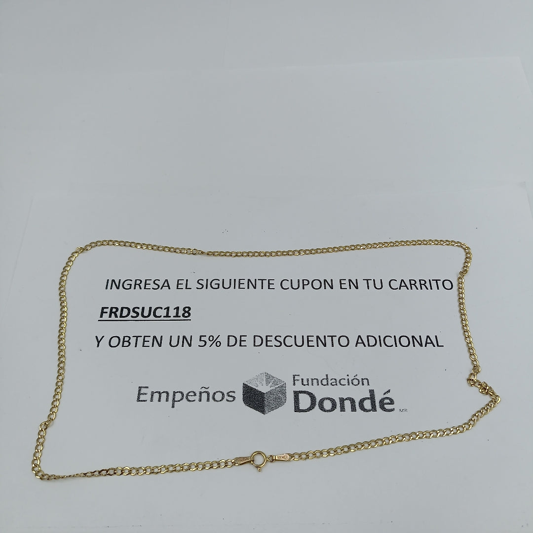 CADENA ORO 10 K 3.4 GRMS (SEMINUEVO)