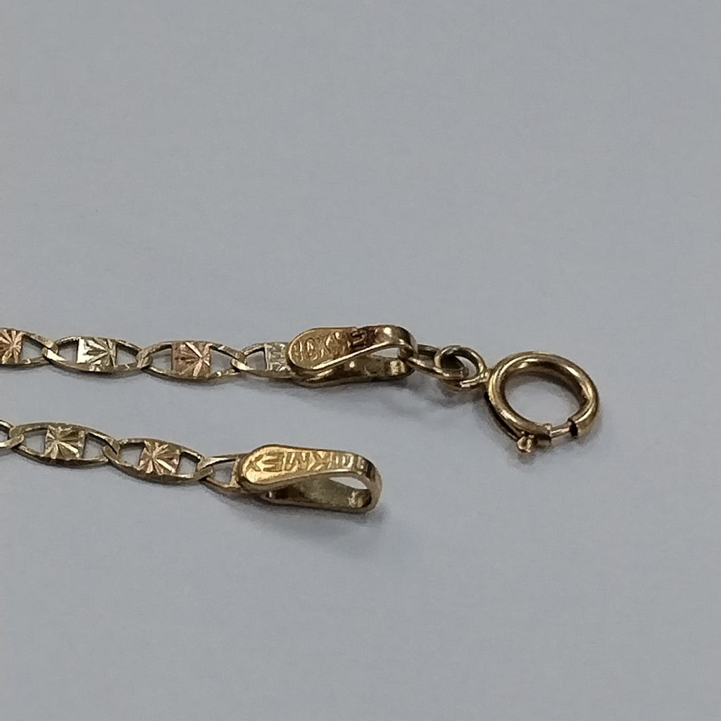 CADENA ORO COMBINADO 10 K 2,10 GRMS (SEMINUEVO)
