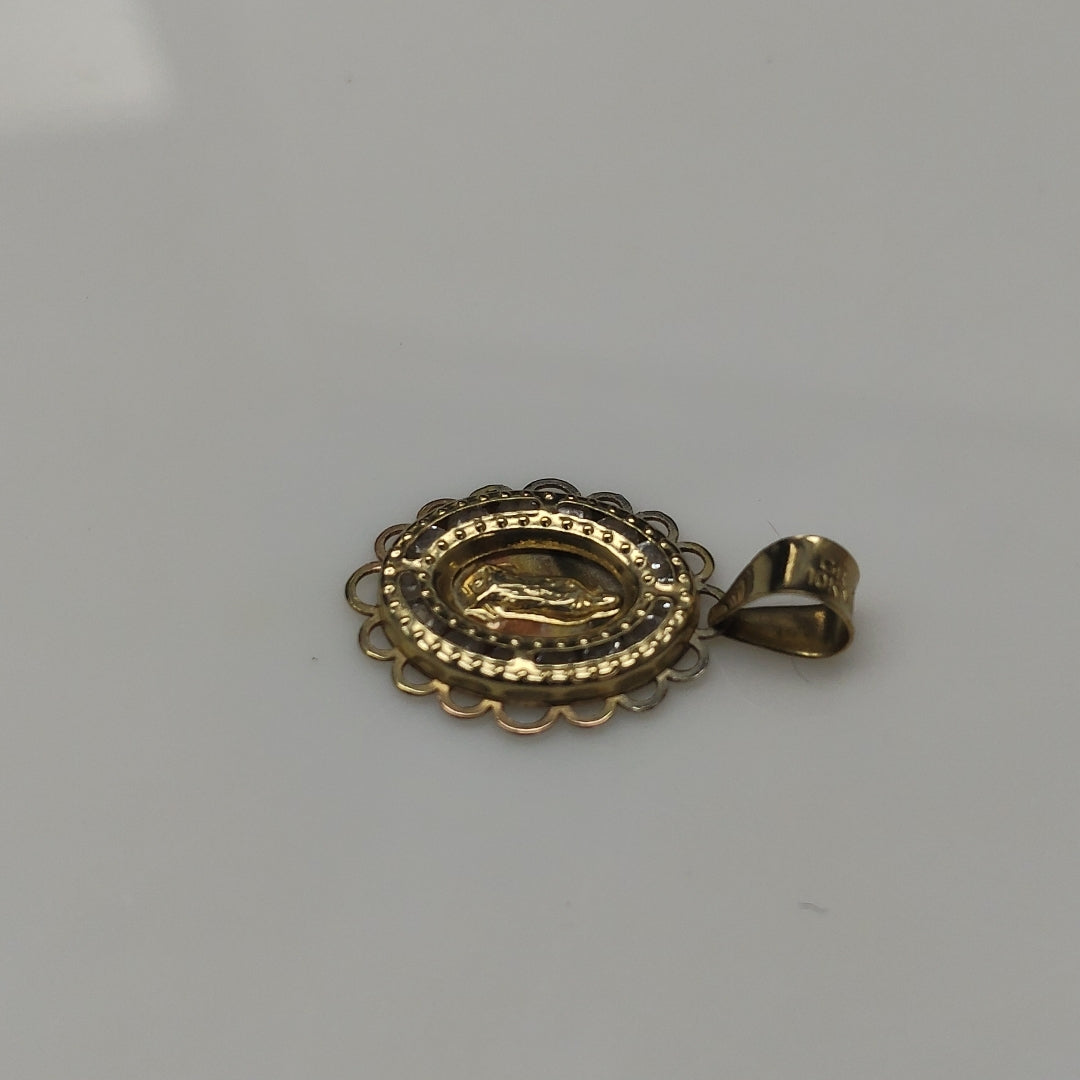 MEDALLA CONMEMORATIVA, MEDALLA RELIGIOSA ORO 10 K 0.3 GRMS (SEMINUEVO)